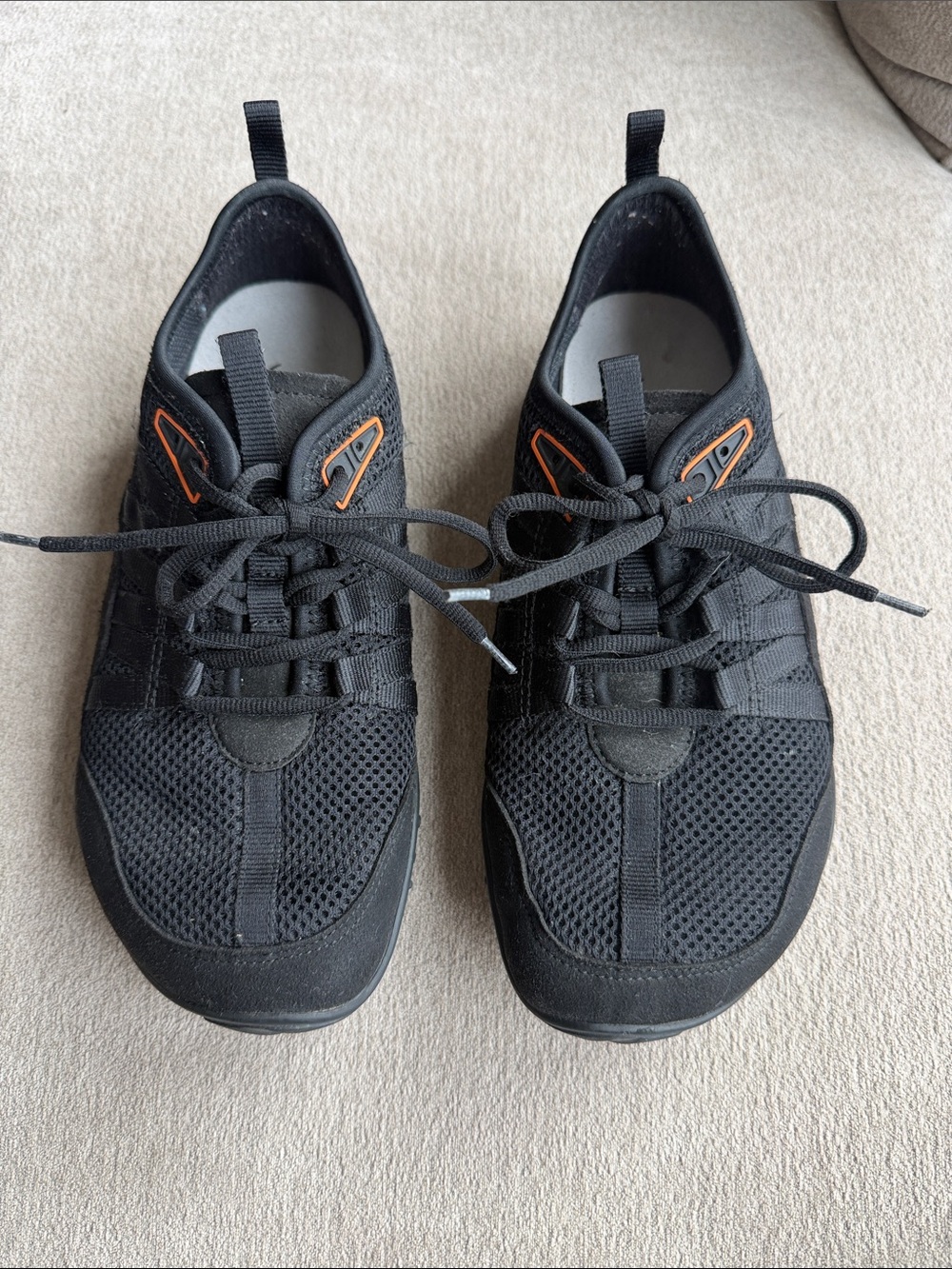 JOE NIMBLE  Black Athletic Lace-Up Gym Shoes